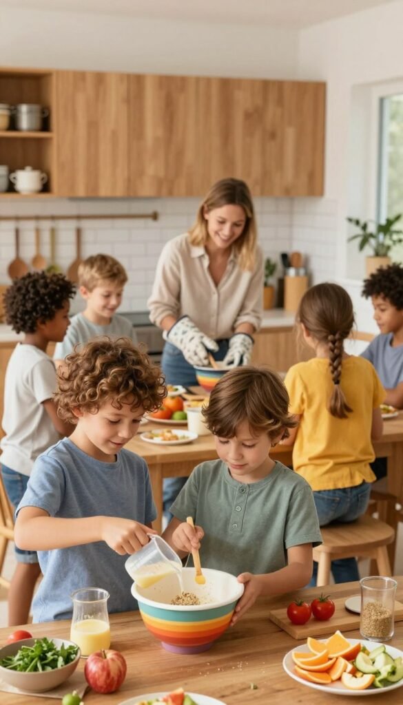 küche kinder mithelfen