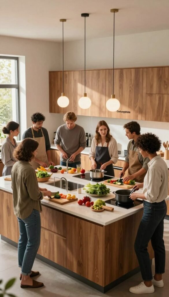 küche mehrere personen