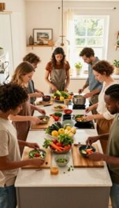 küche mehrere personen