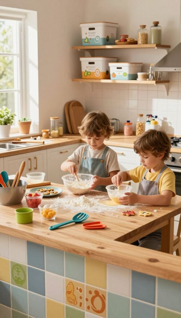 küche mit kindern alltagstauglich