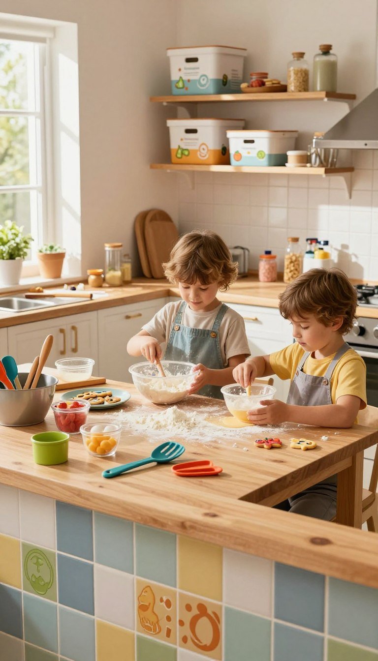 küche mit kindern alltagstauglich