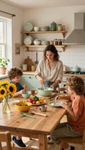 küche mit kindern struktur