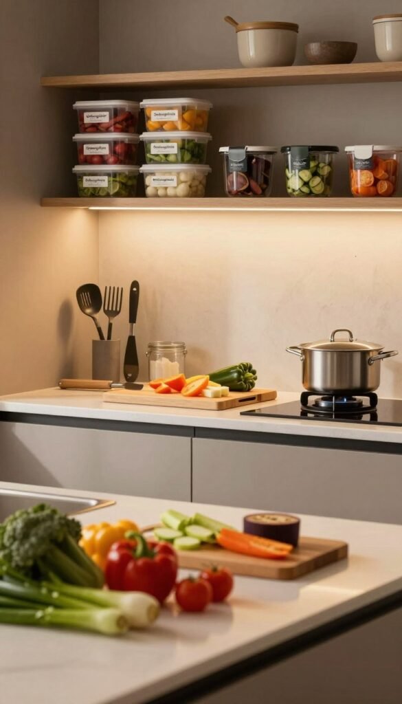 weniger chaos beim kochen