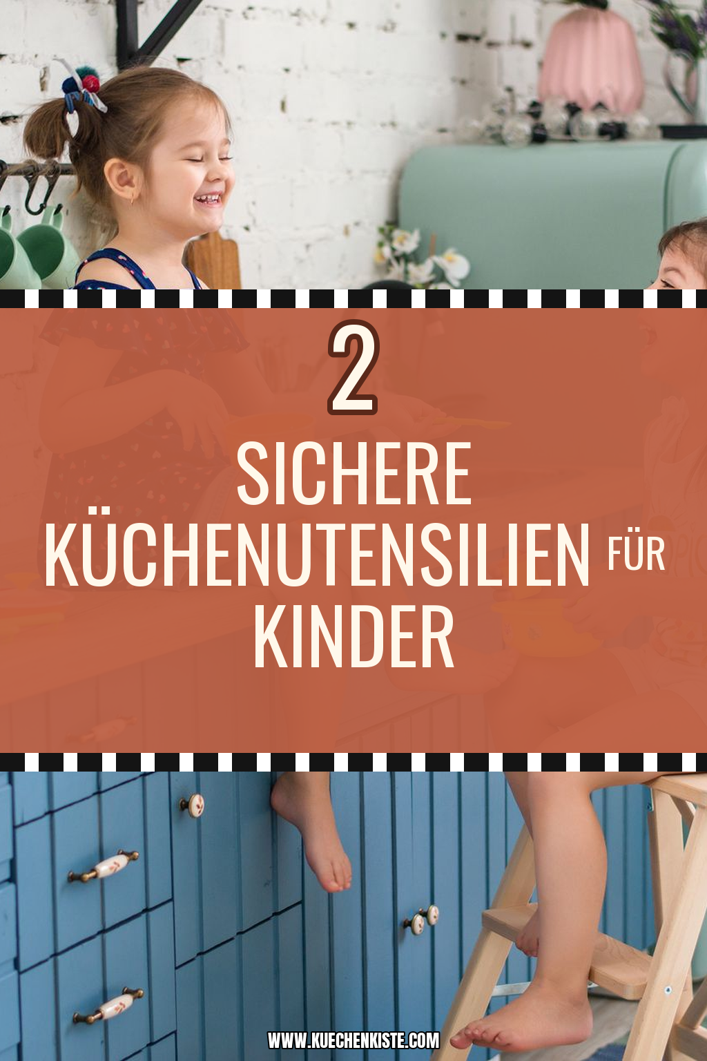 Pinterest Pin Sichere Küchenutensilien für Kinder