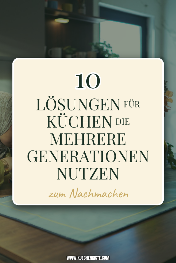 10 Lösungen für Küchen die mehrere Generationen nutzen