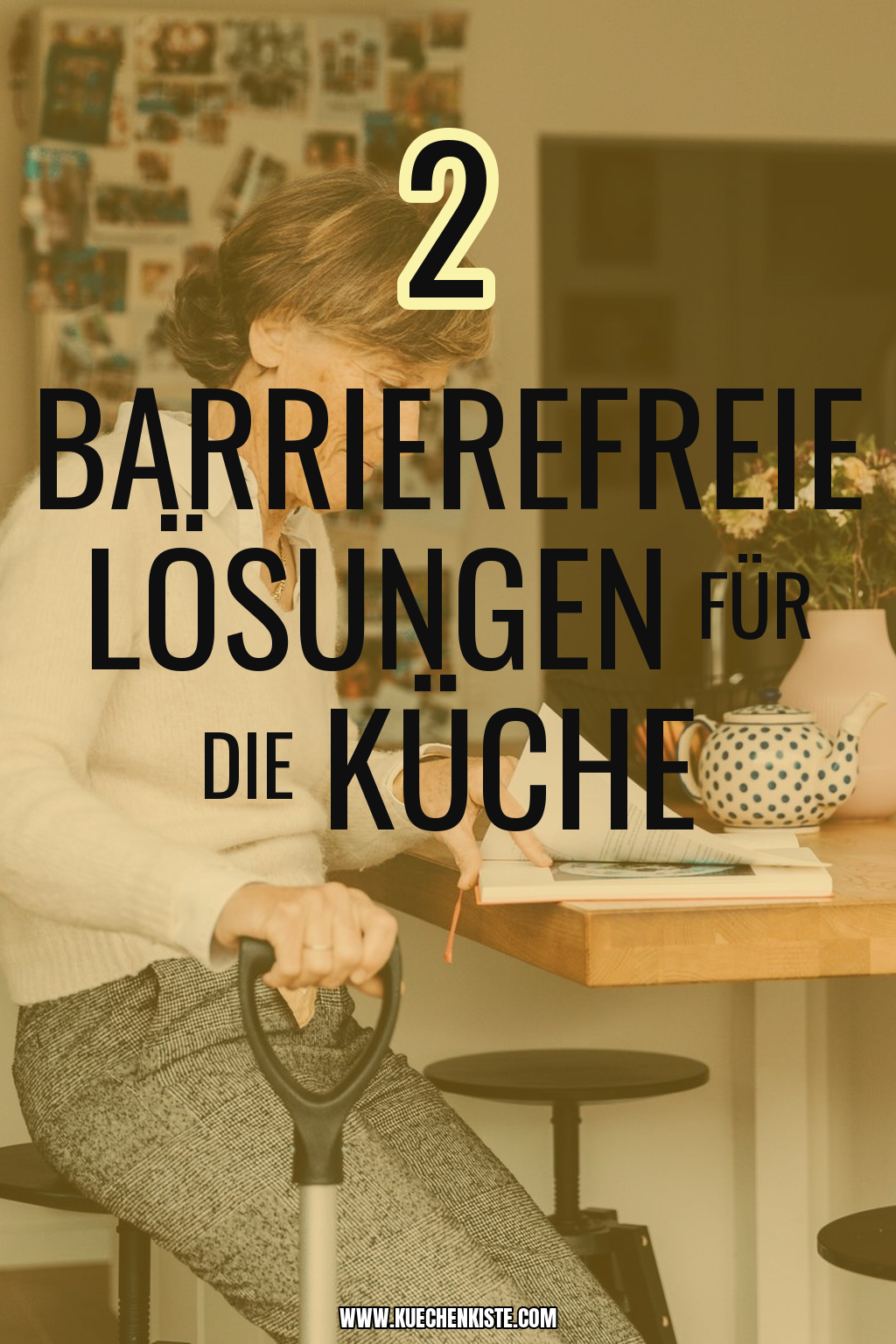 Pinterest Pin Barrierefreie Lösungen für die Küche