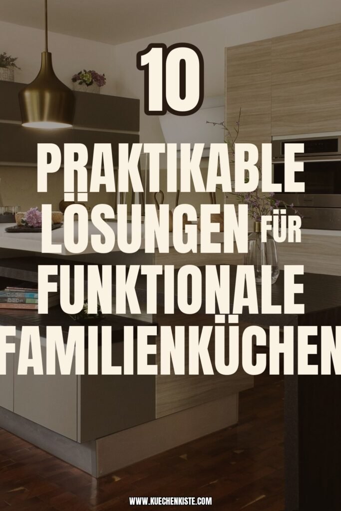 10 praktikable Lösungen für funktionale Familienküchen