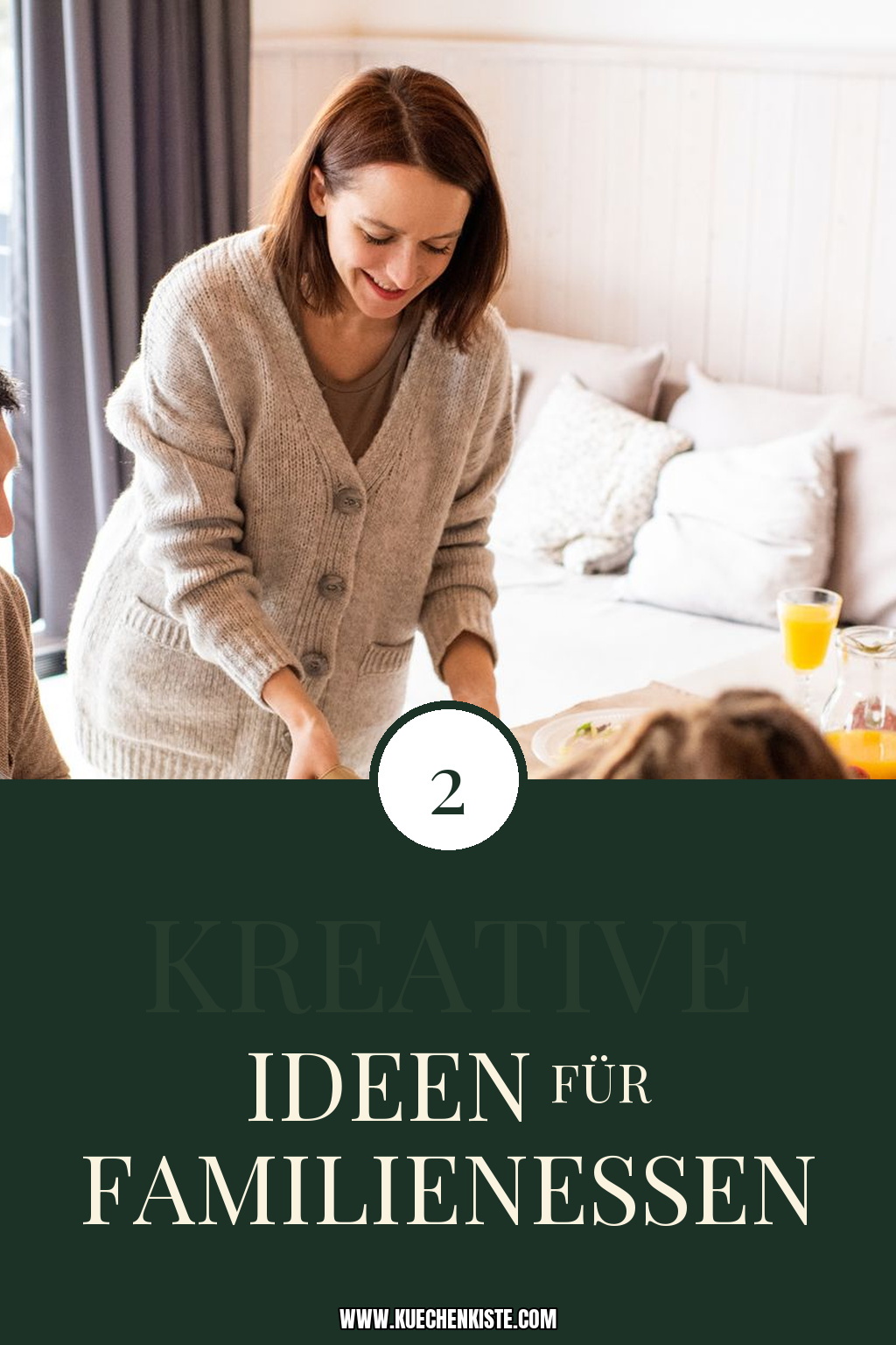 Pinterest Pin Kreative Ideen für Familienessen