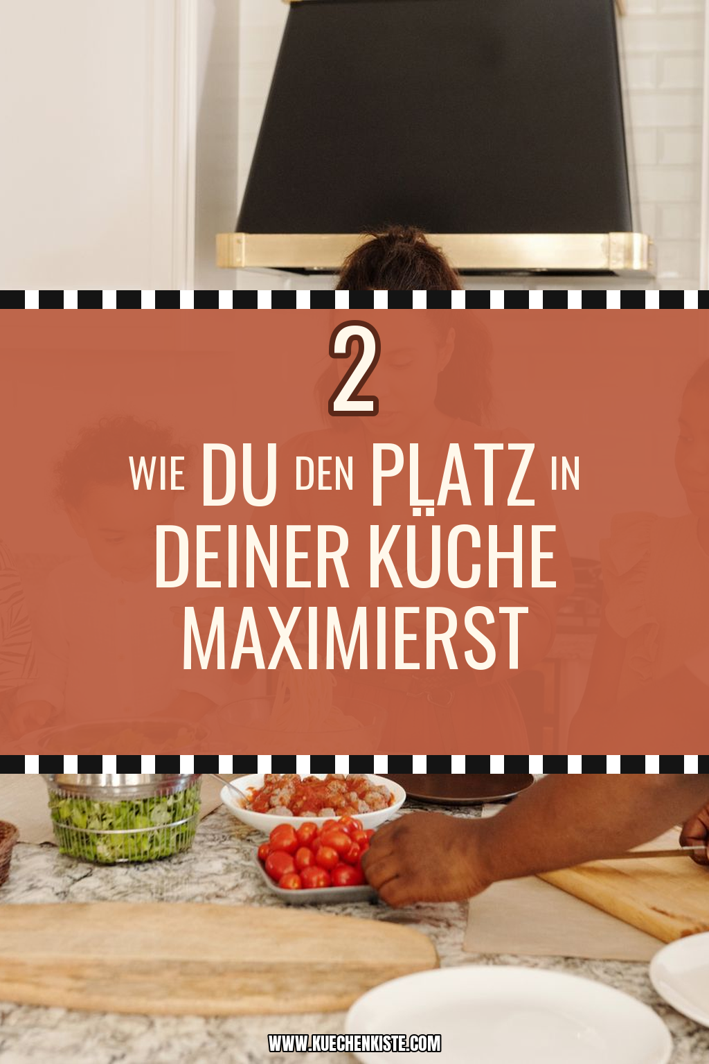 Pinterest Pin Wie du den Platz in deiner Küche maximierst
