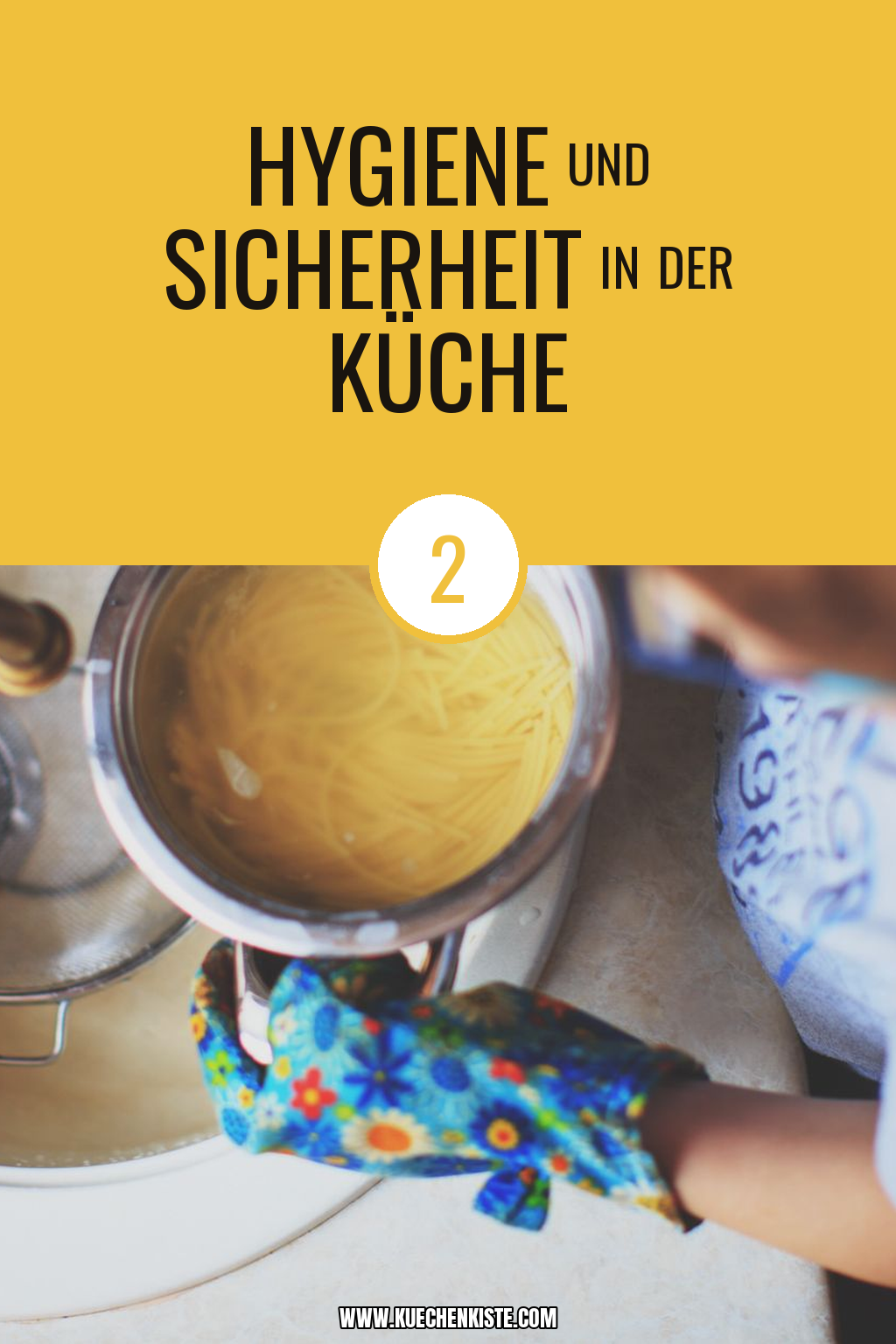 Pinterest Pin Hygiene und Sicherheit in der Küche