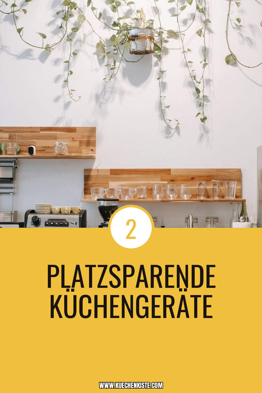 Pinterest Pin Platzsparende Küchengeräte