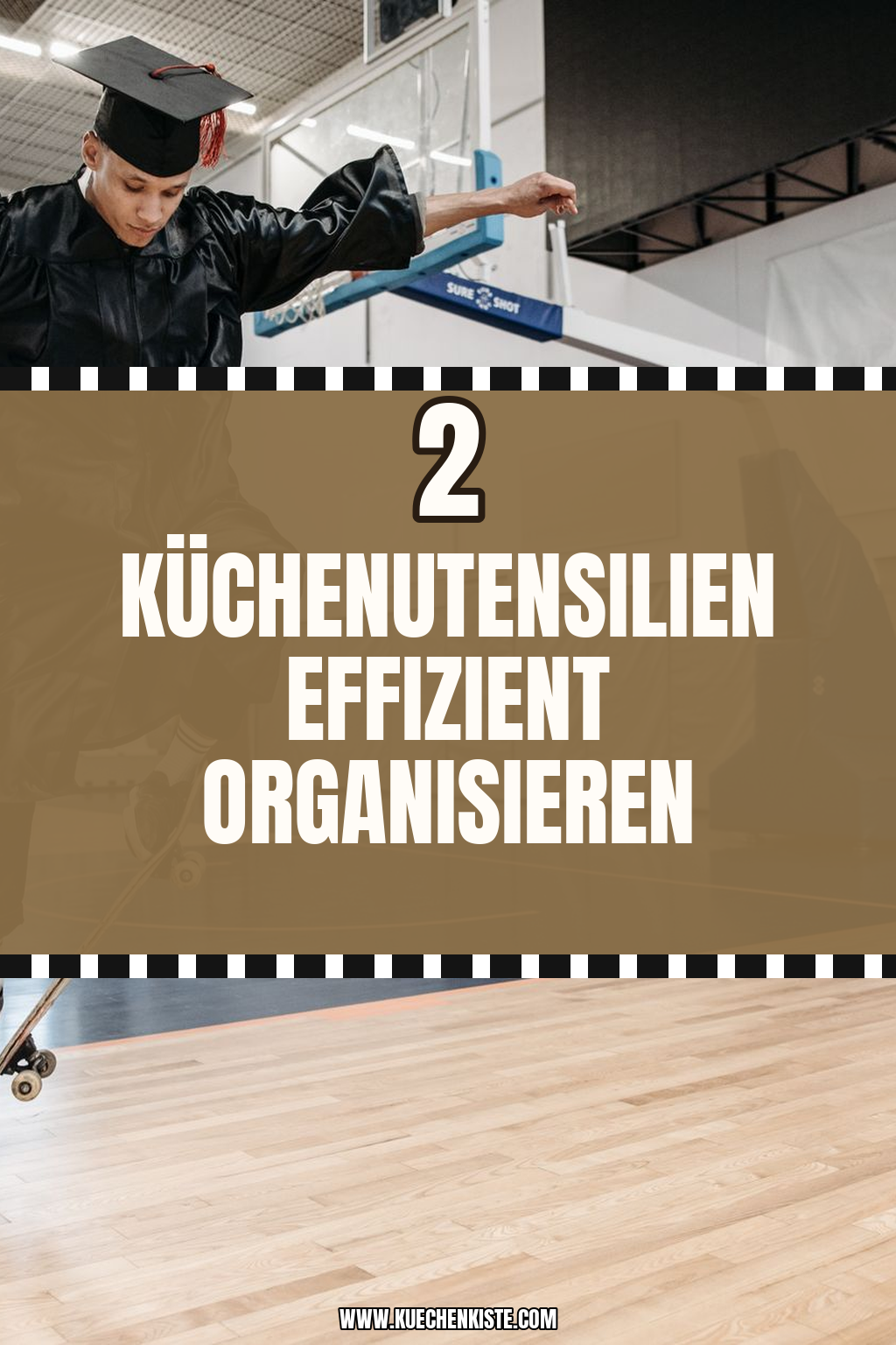 Pinterest Pin Küchenutensilien effizient organisieren