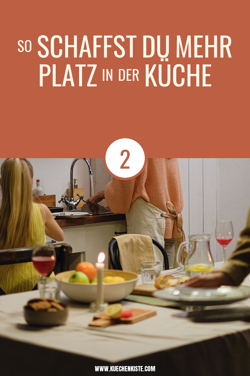 Pinterest Pin So schaffst du mehr Platz in der Küche