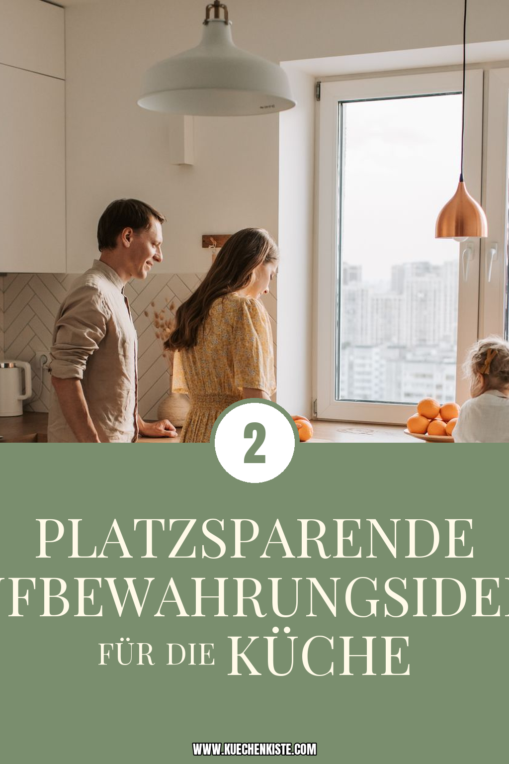 Pinterest Pin Platzsparende Aufbewahrungsideen für die Küche