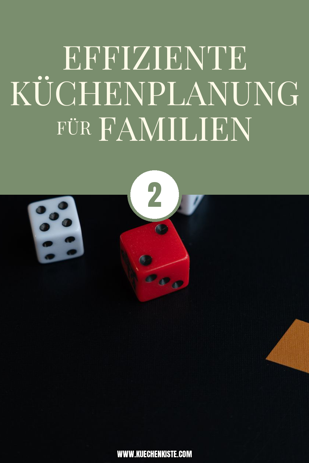 Pinterest Pin Effiziente Küchenplanung für Familien