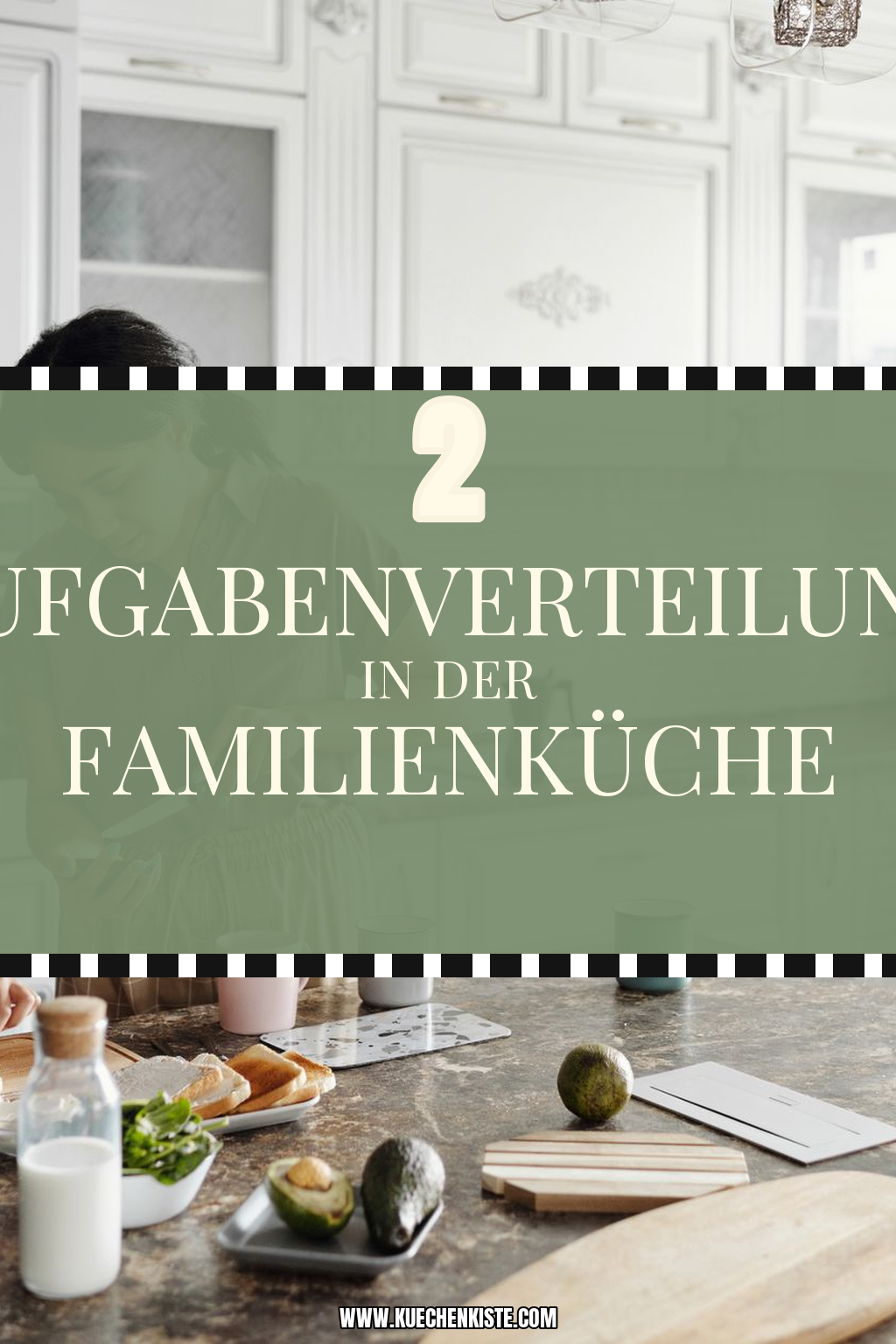 Pinterest Pin Aufgabenverteilung in der Familienküche
