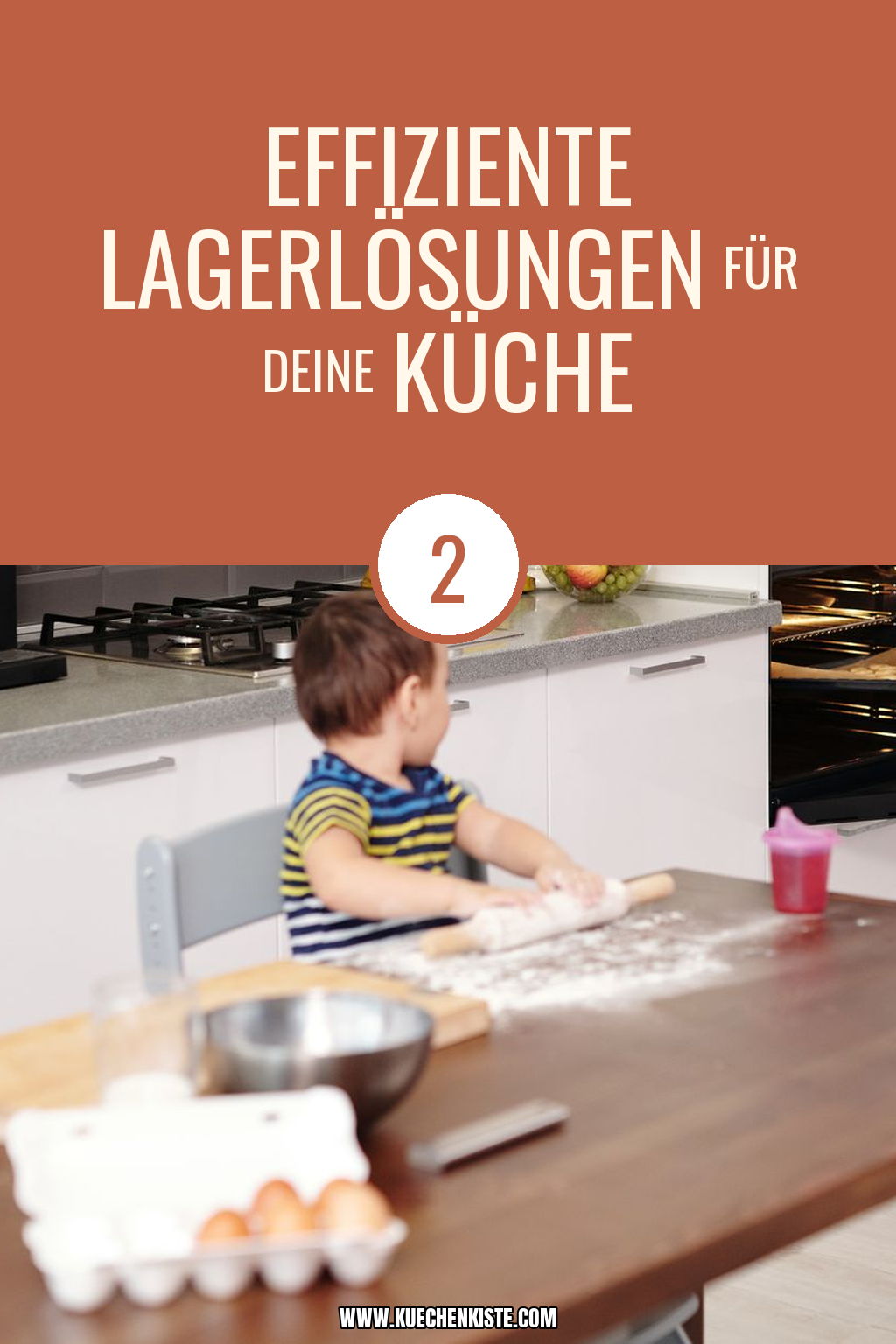Pinterest Pin Effiziente Lagerlösungen für deine Küche