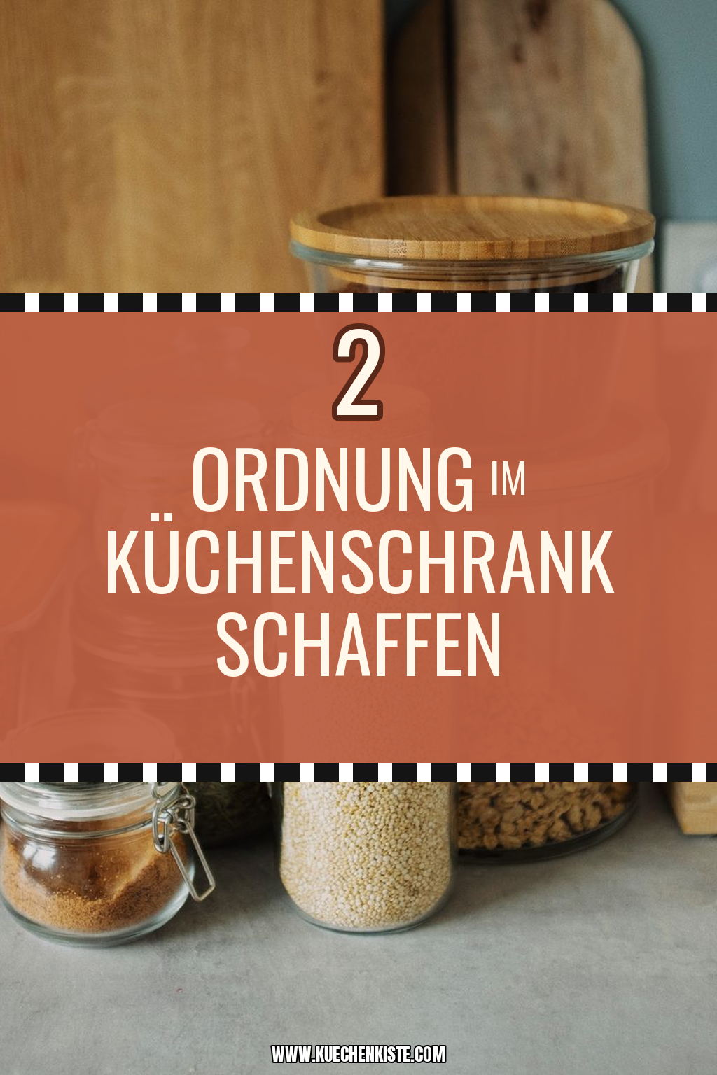 Pinterest Pin Ordnung im Küchenschrank schaffen