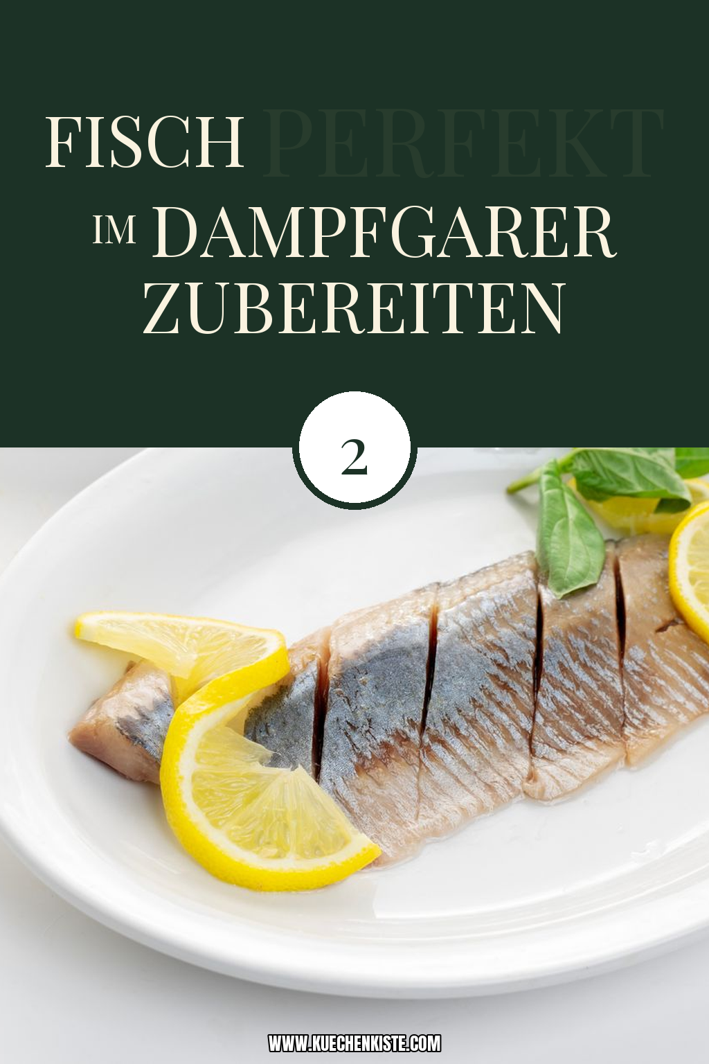 Pinterest Pin Fisch perfekt im Dampfgarer zubereiten