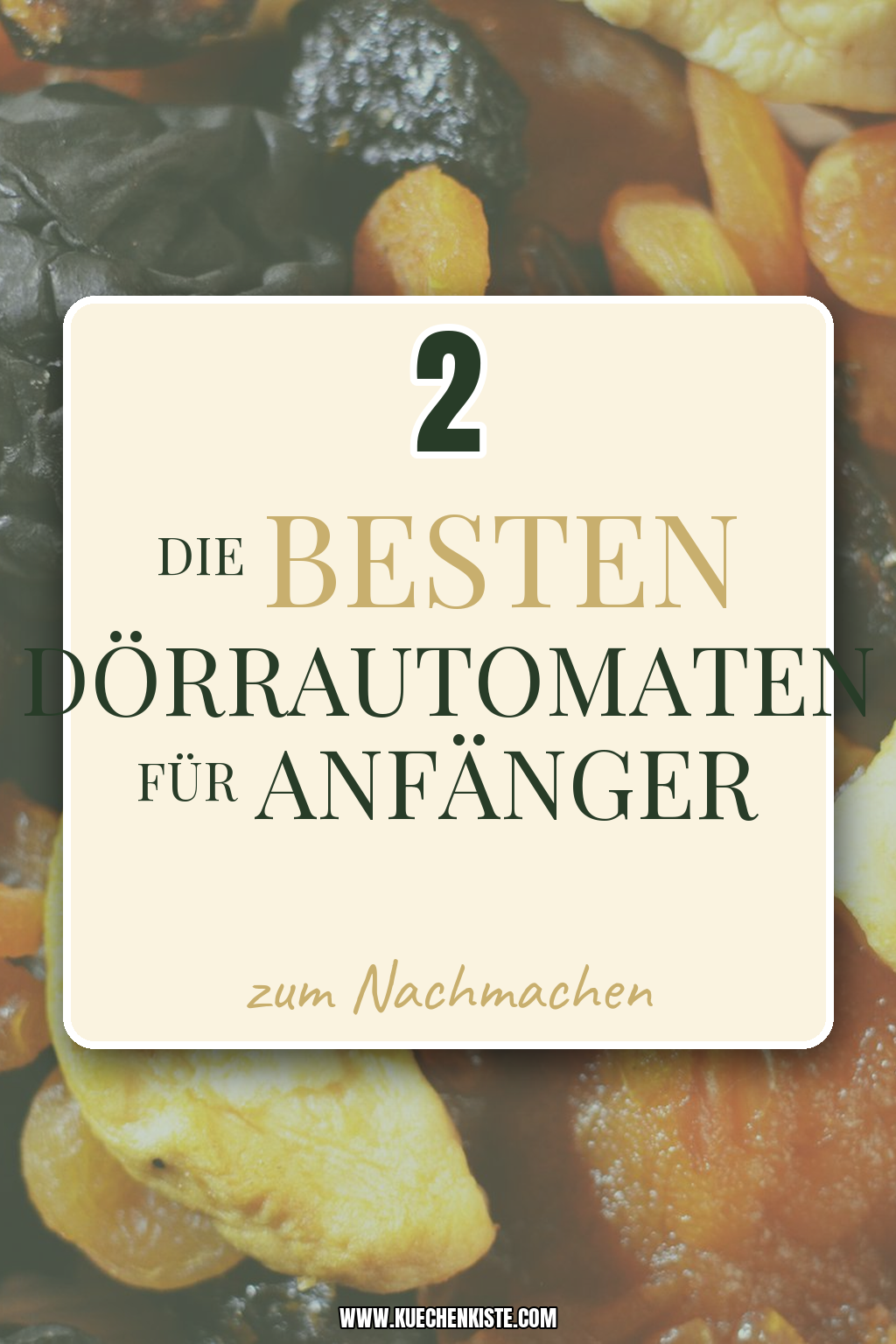 Pinterest Pin Die besten Dörrautomaten für Anfänger