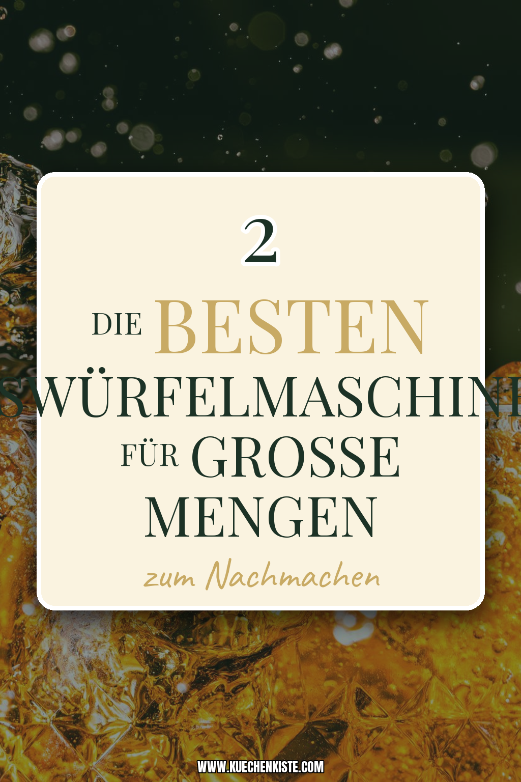Pinterest Pin Die besten Eiswürfelmaschinen für große Mengen