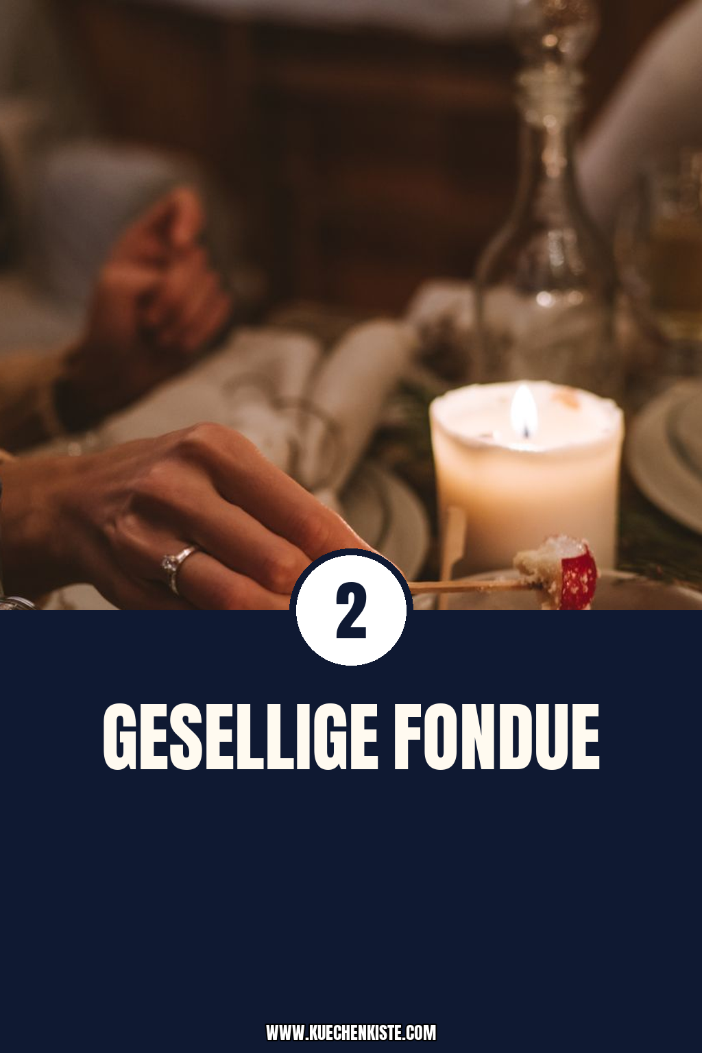 Pinterest Pin Gesellige Fondue-Sets für Partys
