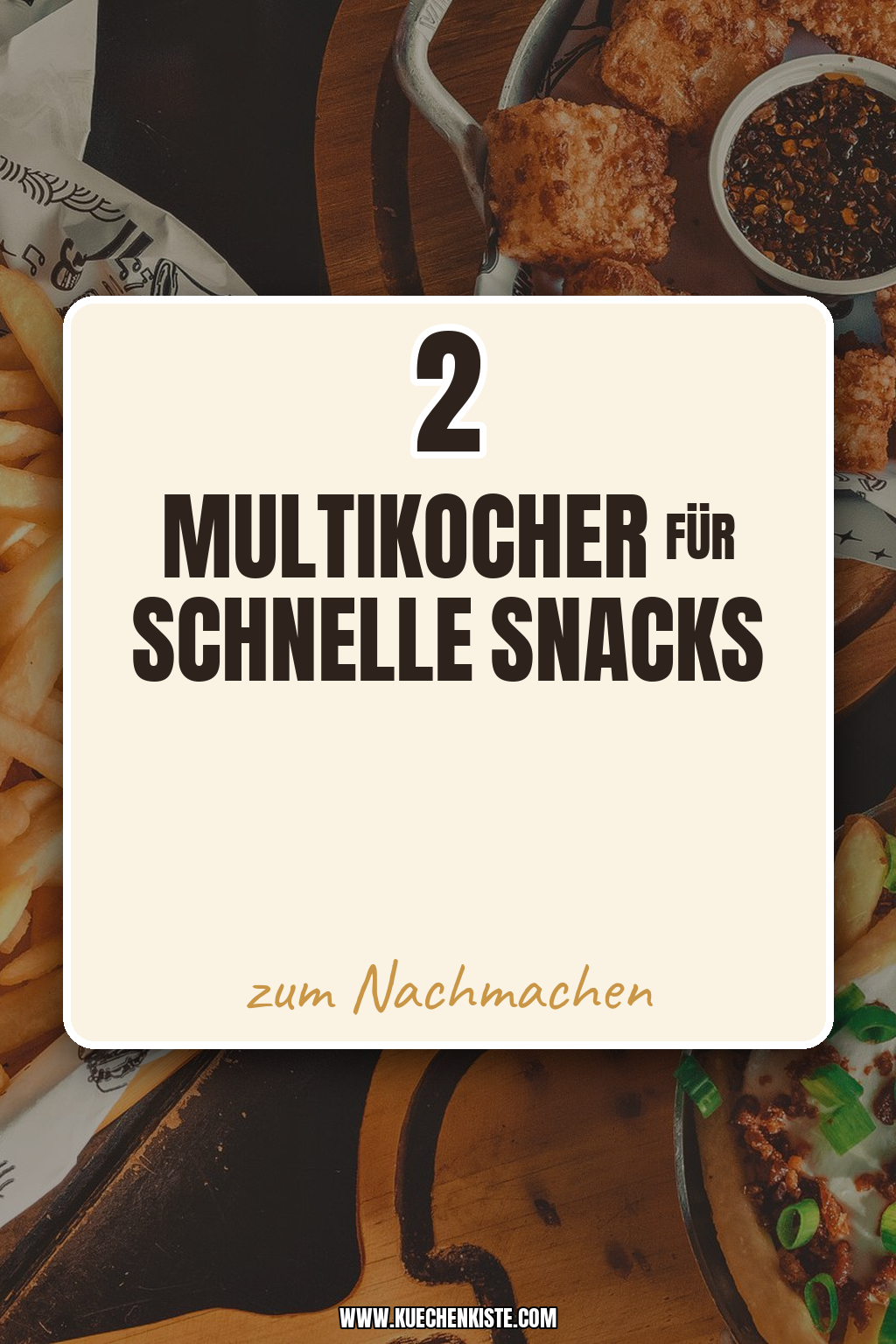 Pinterest Pin Multikocher für schnelle Snacks