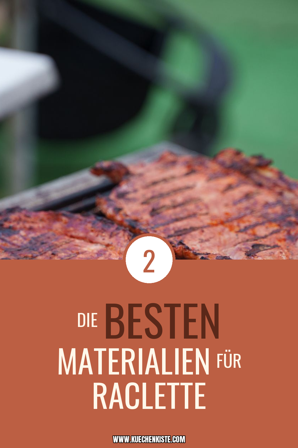Pinterest Pin Die besten Materialien für Raclette-Grills