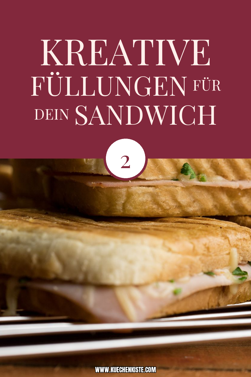 Pinterest Pin Kreative Füllungen für dein Sandwich