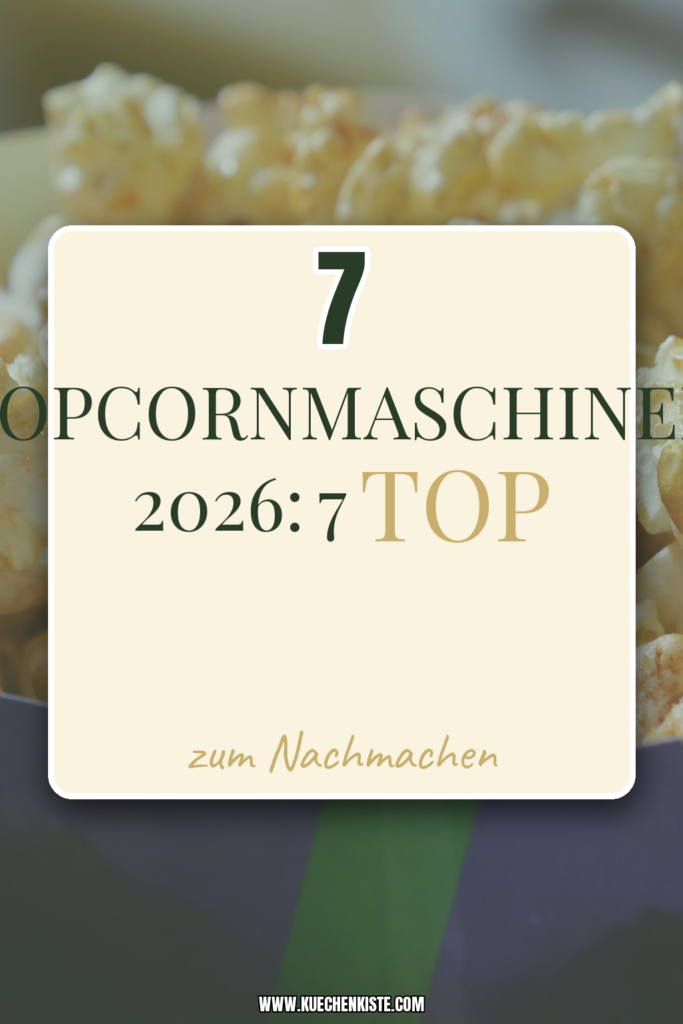 Popcornmaschinen 2026: 7 Top-Modelle + Popcorn-Rezepte