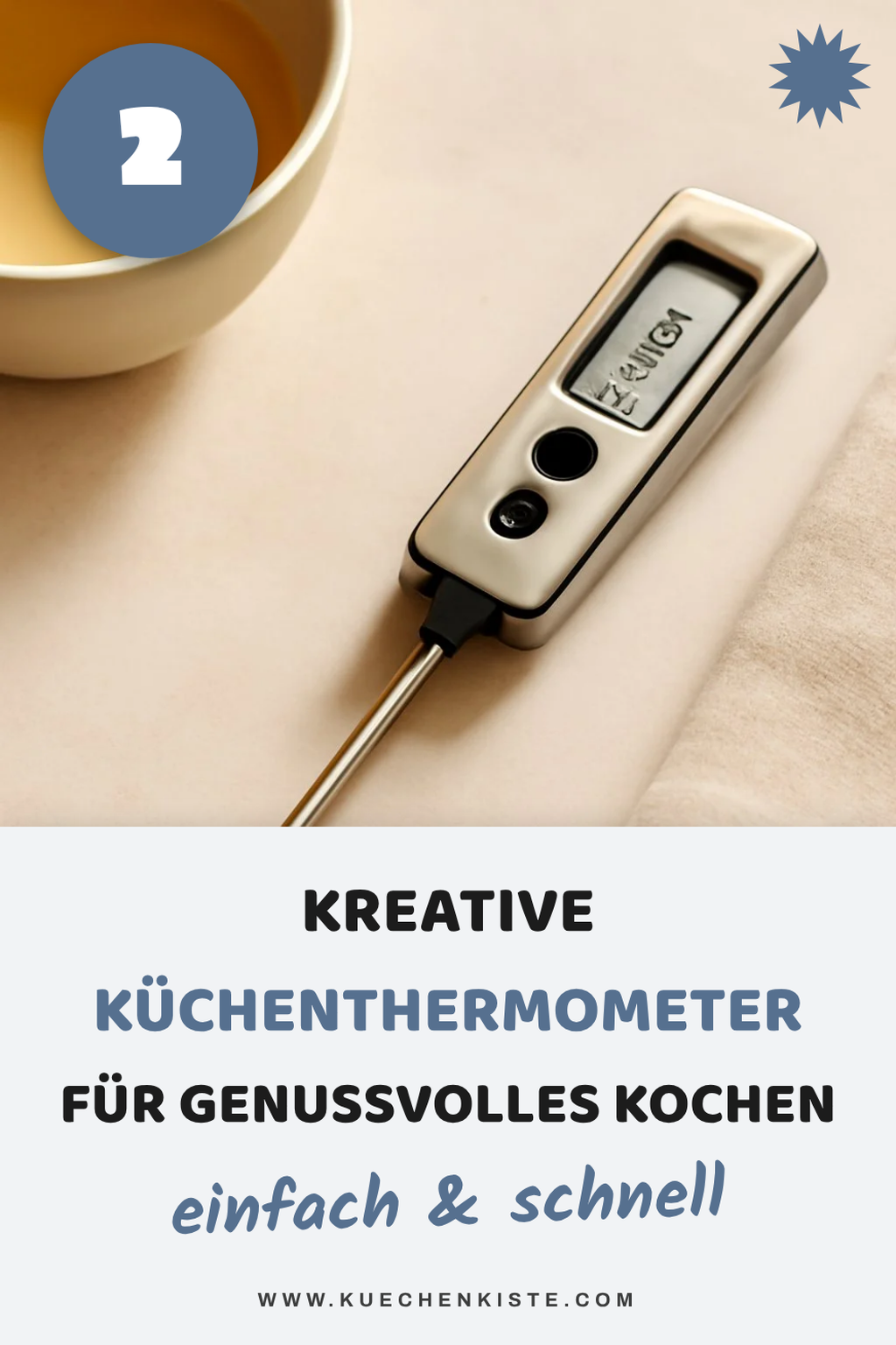 Thermometer für kreative Kücheneinsätze
