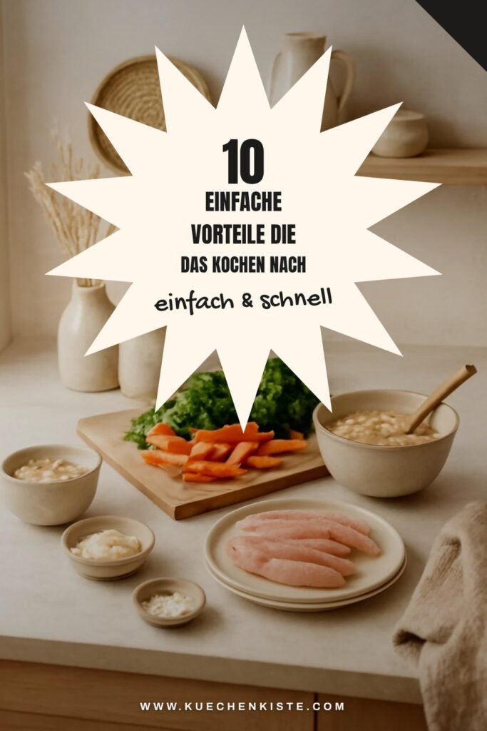 10 einfache Vorteile die das Kochen nach Plan erleichtern