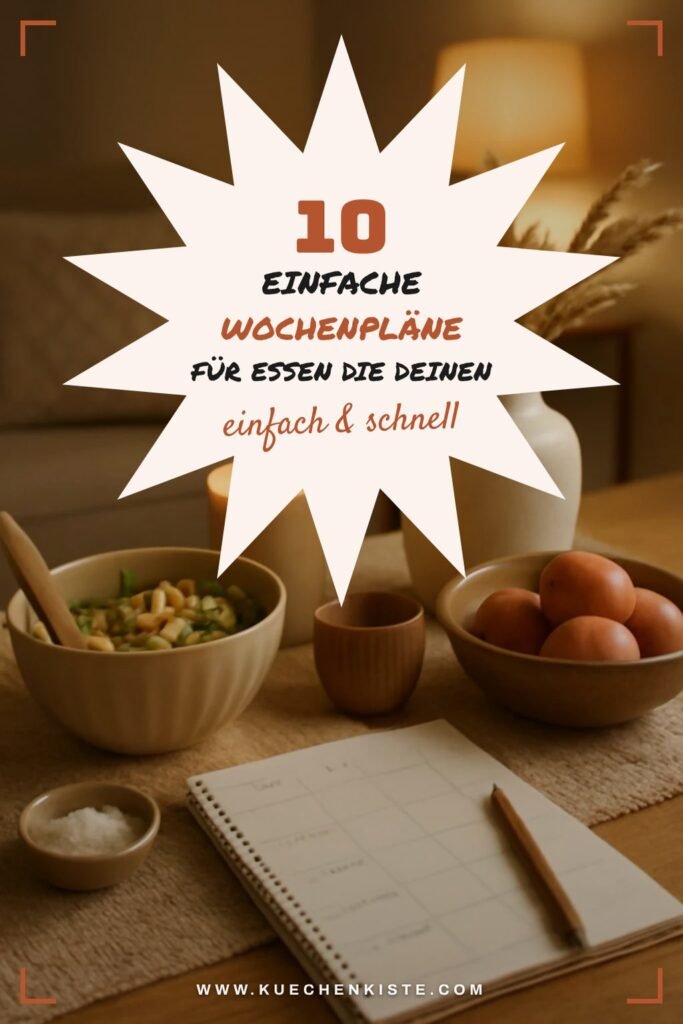 10 einfache Wochenpläne für Essen die deinen Sommer retten