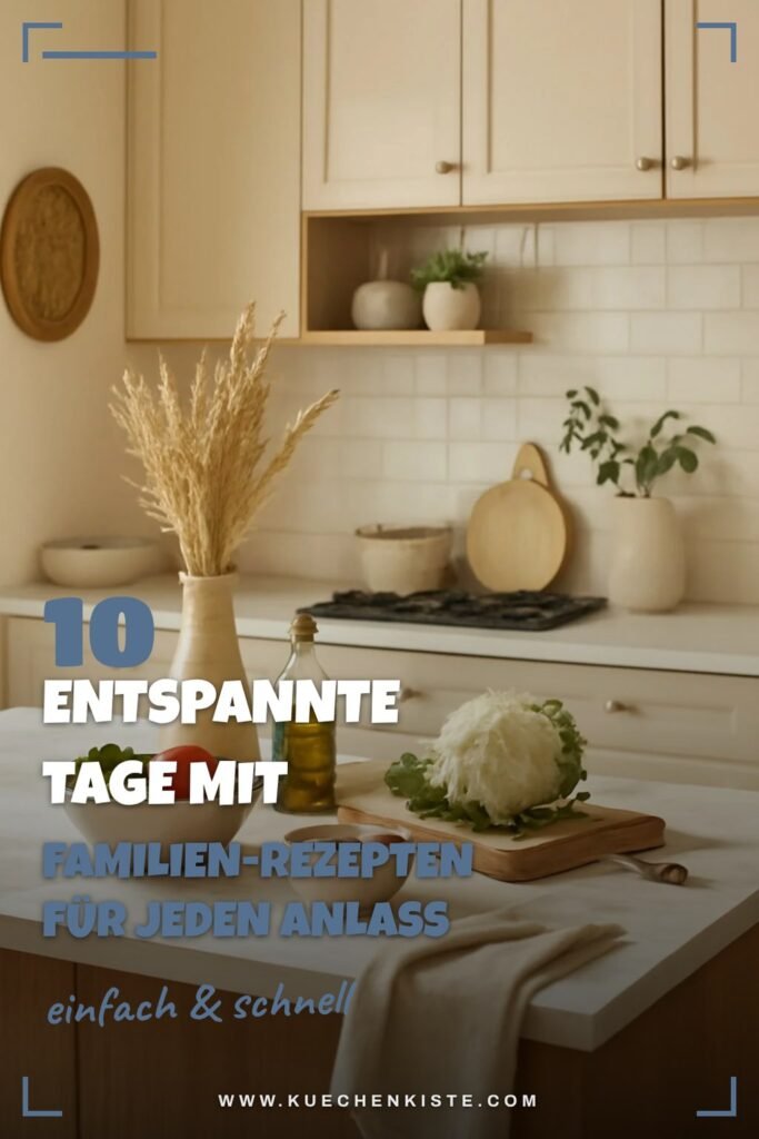10 entspannte Tage mit Familien-Rezepten für jeden Anlass