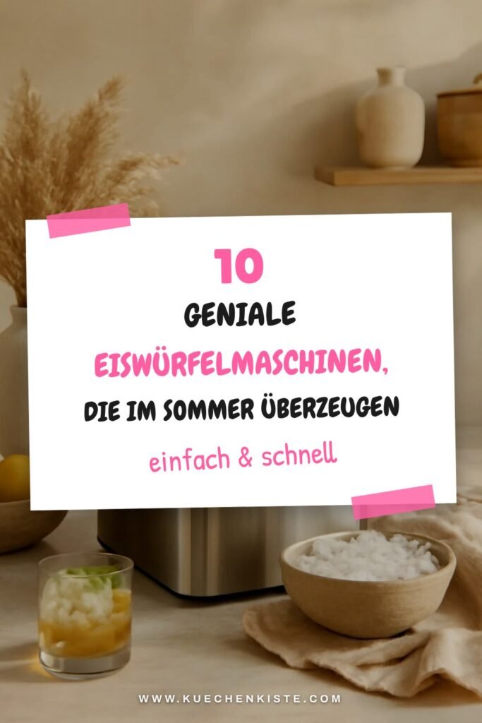 10 geniale Eiswürfelmaschinen, die im Sommer überzeugen