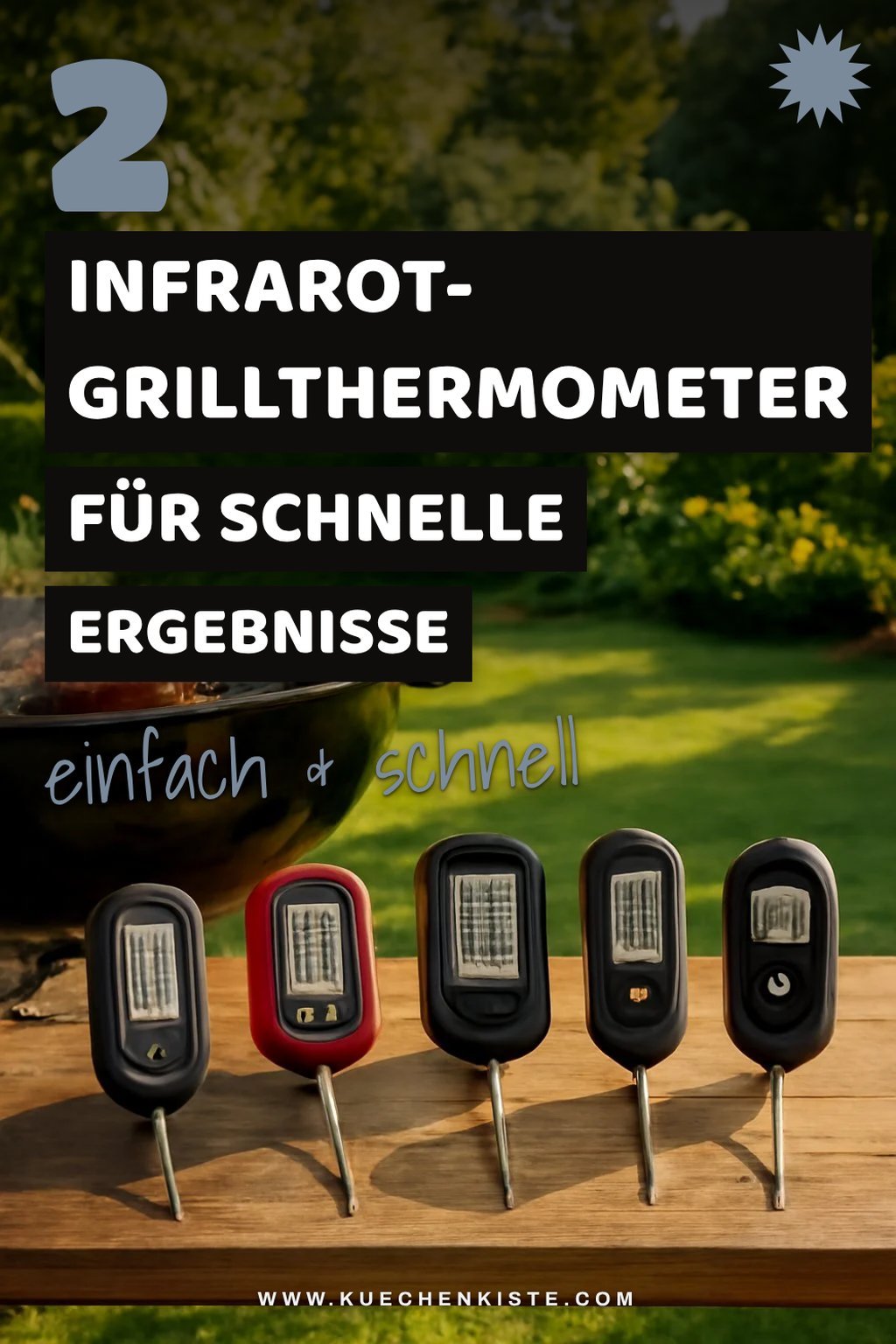 Infrarot-Grillthermometer für schnelle Messungen