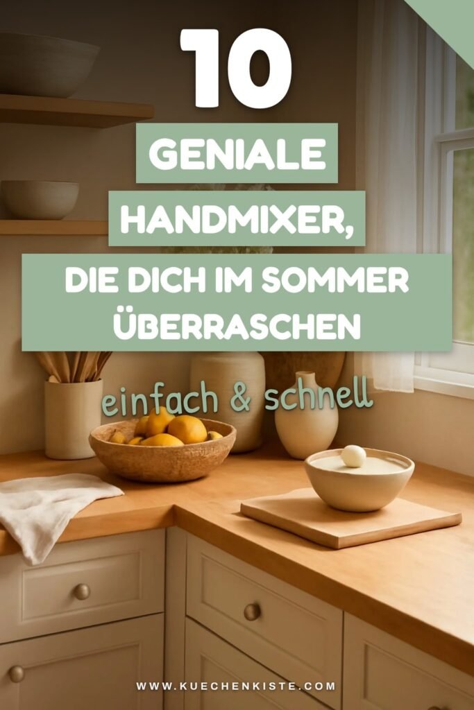 10 geniale Handmixer, die dich im Sommer überraschen
