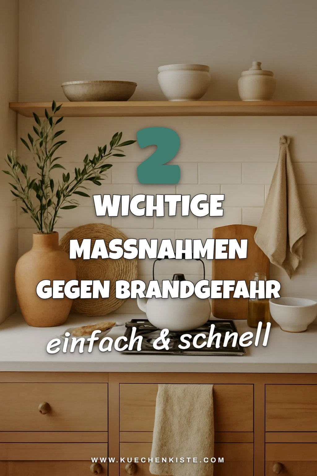 Vermeide Brandgefahr in der Küche