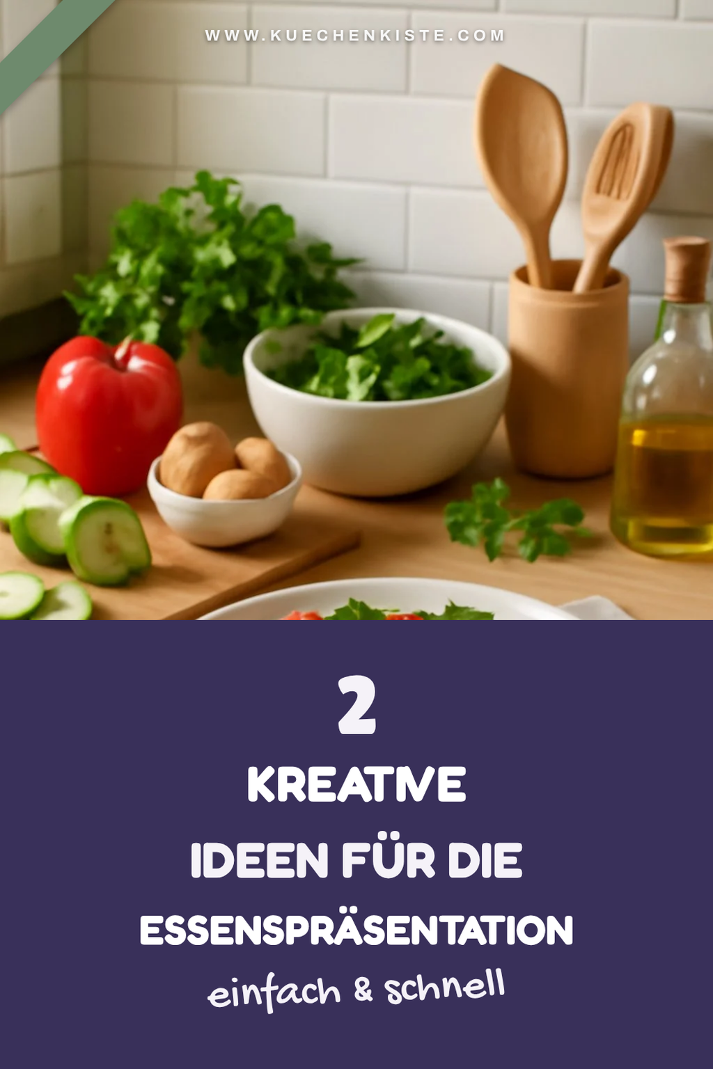 Kreative Präsentation von Gerichten