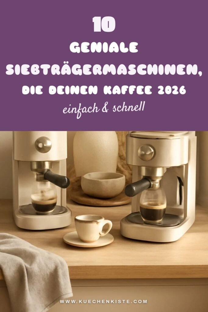 10 geniale Siebträgermaschinen, die deinen Kaffee 2026 verwandeln