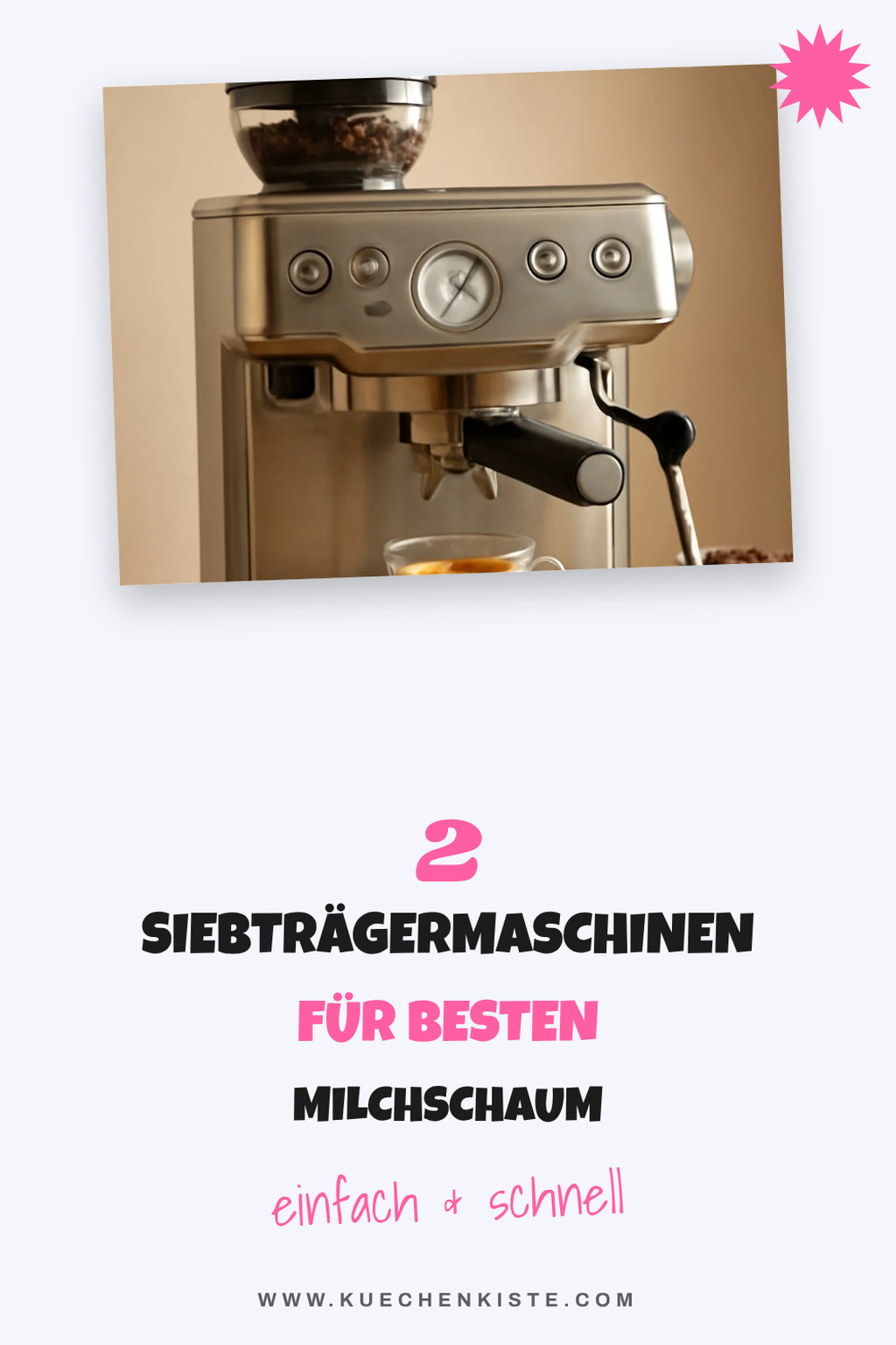 Siebträgermaschinen für den perfekten Milchschaum