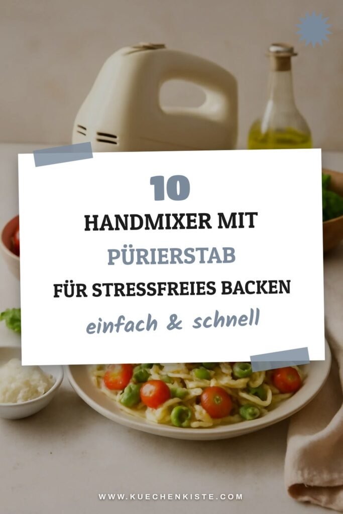 10 handmixer mit pürierstab für stressfreies Backen