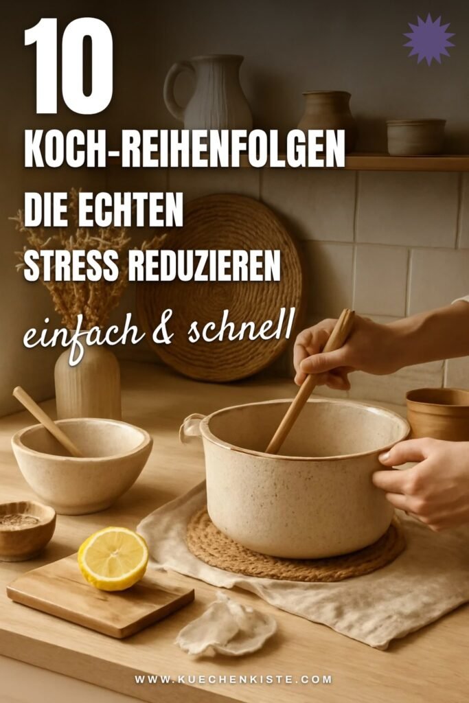 10 Koch-Reihenfolgen die echten Stress reduzieren