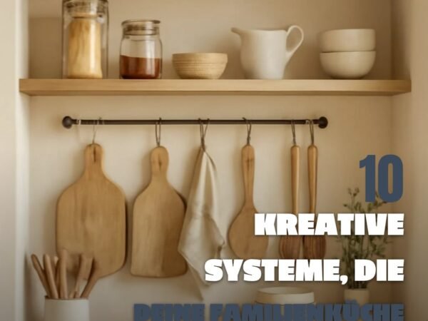 10 kreative Systeme, die deine Familienküche ordentlicher machen