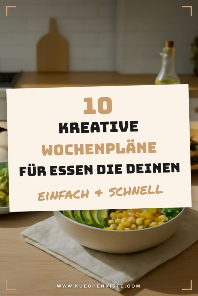 10 kreative Wochenpläne für Essen die deinen Sommer erfrischen