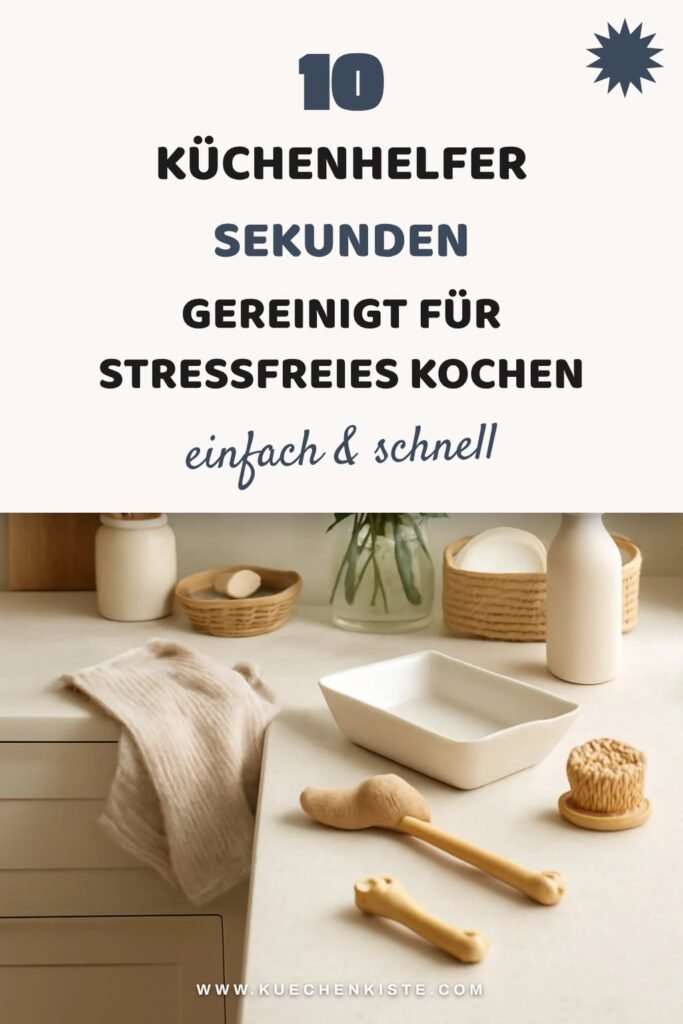 10 Küchenhelfer Sekunden gereinigt für stressfreies Kochen