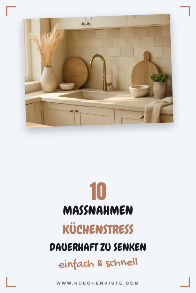 10 Maßnahmen Küchenstress dauerhaft zu senken