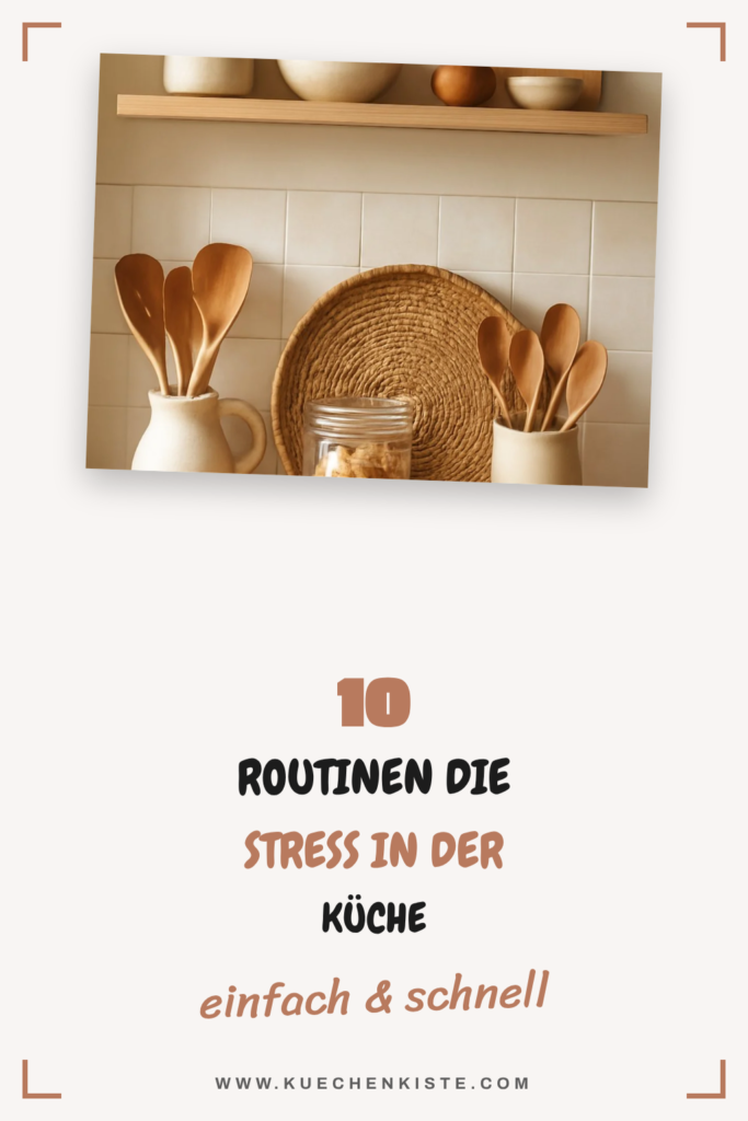 10 Routinen die Stress in der Küche dauerhaft reduzieren