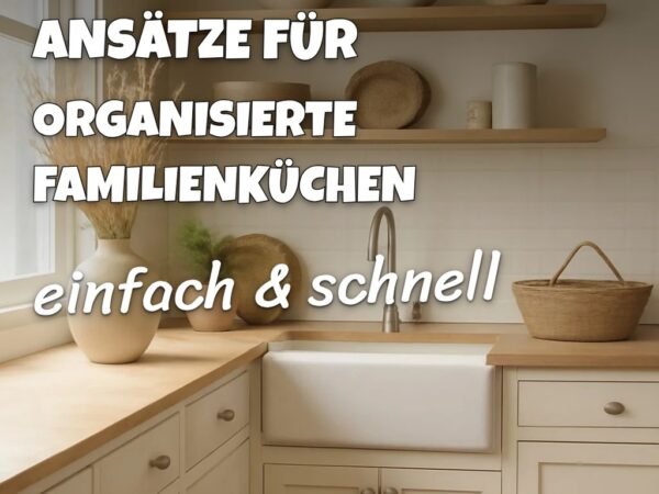10 systematische Ansätze für organisierte Familienküchen