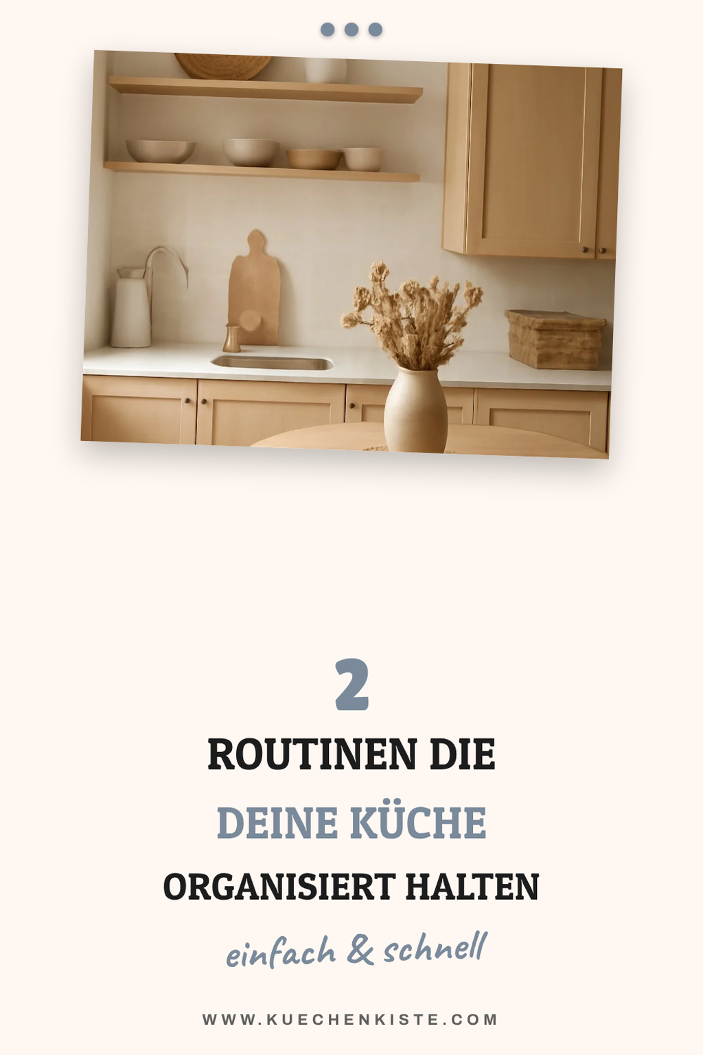 Küchenorganisation durch Routinen